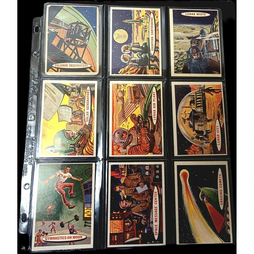 1957 Topps Space Cards Target Moon Vintage Sci-Fi Trading Card Lot Original